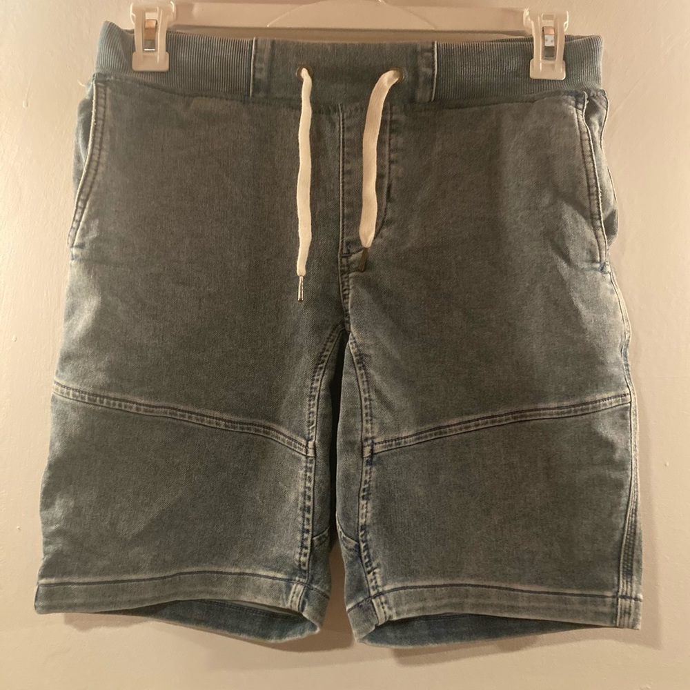 H&M SMALL S denim drawstring shorts